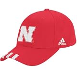 adidas Nebraska Cornhuskers Red Player Hat