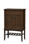Linon Mission Wine Cabinet Dark Brown Finish