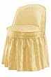 Delmar Swivel Vanity Stool W / skirt