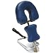 3B Scientific W15056DB Dark Blue Stainless Steel Adjustable Headrest, For Use With Therapy Tables, 11.8" Length x 15.7" Width x 9.4" Height