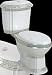 Toilets White Vitreous China, India Reserve Painted Dual Flush Toilet