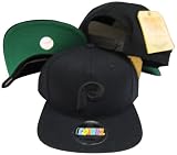 Philadelphia Phillies Black on Black Plastic Snapback Adjustable Snap Back Hat / Cap