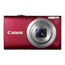 Canon PowerShot A4000 IS 16.0 MP Digital Camera with 8x Optical Image Stabilized Zoom 28mm Wide-Angle Lens with 720p HD Video Recording and 3.0-Inch LCD (Red)