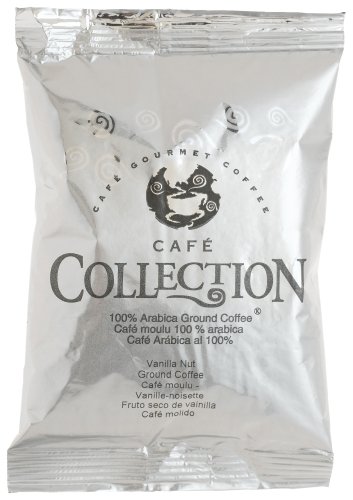 Cafe Collection Vanilla Nut (Ground) Coffee, 2.25-Ounce Packages (Pack of 20)