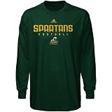4189i0mIBkL. SL160  adidas Norfolk State Spartans Green Sideline Long Sleeve T shirt (Small)