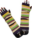 Arm Warmers Rainbow Striped Purple Top