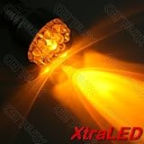 IMAGE OF Pair of 19 LED Car Auto Lamp Light Turn Tail Bulbs 1156 - Yellow