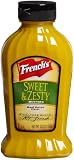 Frenchs Sweet N Zesty Mustard, 12-Ounce Squeeze Bottles (Pack of 6)