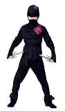 Black Ninja Boy Fighter Child Halloween Costume