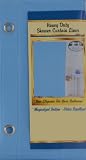 Vinyl Shower Curtain Liner Magnets: BLUE