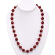 EXP Handmade Carnelian Agate & Silver Necklace