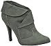 Qupid Politic-78 Grey Faux Suede Women Ankle Boots image 1