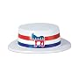 Skimmer Hat with Democratic Donkey Band Adult