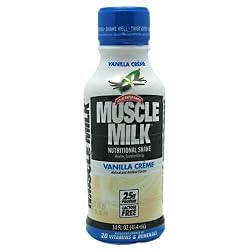 Muscle Milk, Vanilla Creme, 14 Oz. / 12 PK Plastic Bottles