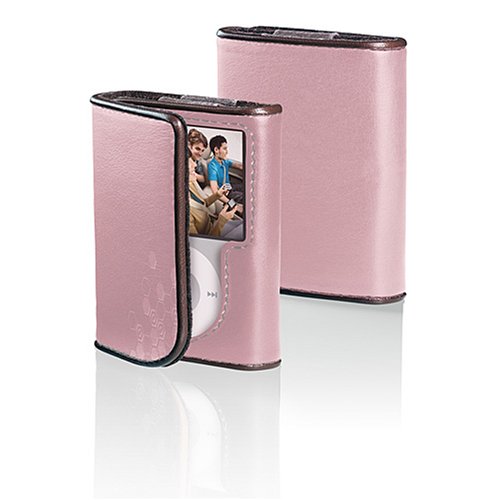 Belkin iPod Nano 3G Leather Folio - Cameo Pink/Chocolate