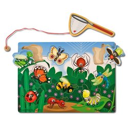 Melissa & Doug Deluxe 10 Piece Magnetic Bug Catching Game