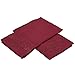Ultimate Clara Clark Premier 1800 Bed Sheet Set - with Majestic Embroidery - Queen Size, Burgundy Red