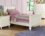 Pottery Collection White Twin Bed