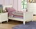 Pottery Collection White Twin Bed