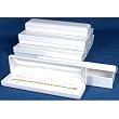 6 White Leather Bracelet Watch Gift Boxes Showcase Displays