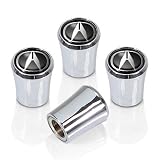 Acura Silver Logo Chrome Tire Stem Valve Caps, Official Licensed Product