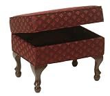 Uplift Technologies Storage Ottoman, Cabernet