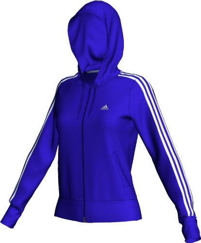Adidas Damen Trainingsjacke ESS 3S Hood, sharp purple f11/white/white, 34, O59862 Preisvergleich