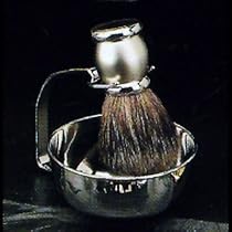 Hot Sale Silver Plated Bowl Shave Shaving with Badger Brush