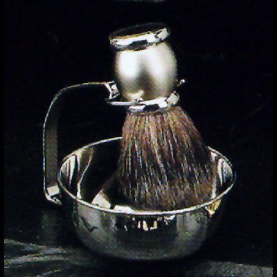 Stainless Steel Bowl Shave Shaving with Badger Brush
