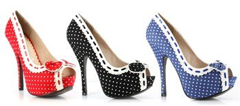 +1:Women's 5 Inch Heel Peep Toe, Polka Dot Pump (Blue/White;5) 418A0-r9kwL