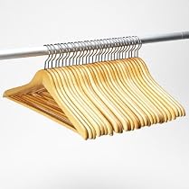 Natural Wood Hangers - 30-pk.