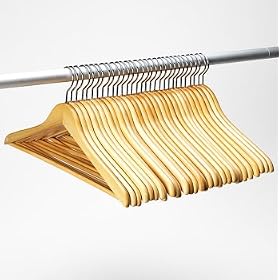 Natural Wood Hangers - 30-pk.