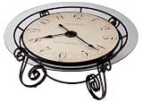 Howard Miller 'Ravenna' 40' Glass Clock Table 615-010