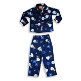 Dream Apparel - Toddler Boys And Boys Long Sleeve Snowman Pajamas, Navy