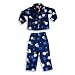 Dream Apparel - Toddler Boys And Boys Long Sleeve Snowman Pajamas, Navy