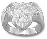 Army Black Knights Solid Sterling Silver Seal Ring Size 10 1/4