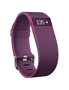 Fitbit Charge HR Wireless Activity Wristband, Plum, Small