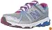 New Balance KV689 Tie Running Shoe (Little Kid/Big Kid),Silver/Light Blue/ Pink,1.5 M US Little Kid