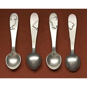 Lead-Free Pewter Baby Spoon, Bunny