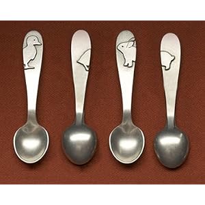 Lead-Free Pewter Baby Spoon, Bunny
