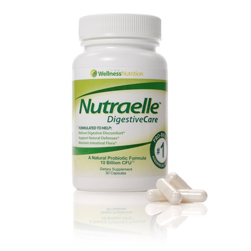 Nutraelle DigestiveCare - Probiotic Supplement - 30 Capsules