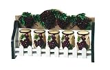 Review CC  / KITCHEN SPICE RACK 5PC TUSCANY WINE GRAPE DECOR