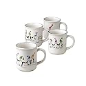 Pfaltzgraff Penguin Skate 12 Ounce Mugs, Set of 4