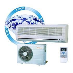 24000BTU TOYO Digital Dc Inverter Ductless Mini Single Split Air Conditioner with Heat Pump or Mini... by TOYO