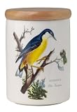 Portmeirion Birds of Britain Earthenware 20-Ounce Small Round Canister