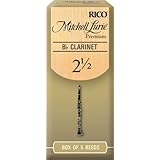 Mitchell Lurie Premium Bb Clarinet Reeds, Strength 2.5, 5-pack