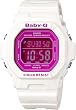 Casio Women's Baby-G Square Luminous Color White Digital Watch #BG5601-7