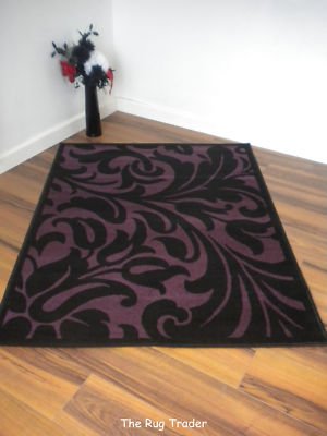 Element Warwick Rug. Black/Purple. V-Sizes