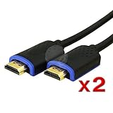 Premium Gold Series High Speed HDMI Cable, 3 feet (2-Pack)