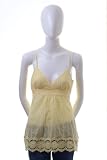 Forever 21 Eyelet Empire Babydoll Cami Top M